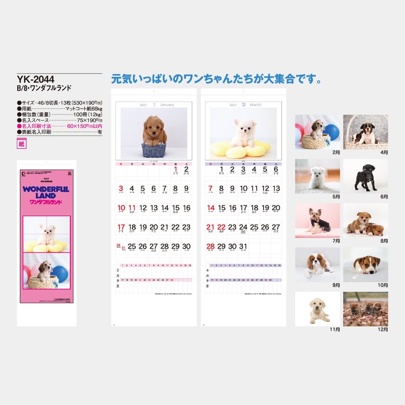 YK-2044 B8 ワンダフルランド(仔犬)